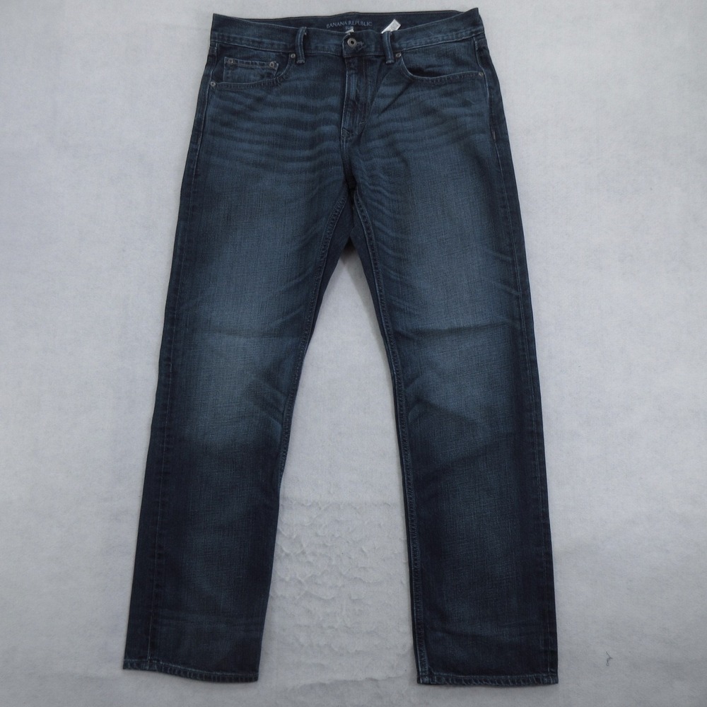 Banana Republic Men's Jeans 35x32 Slim Varick Blue